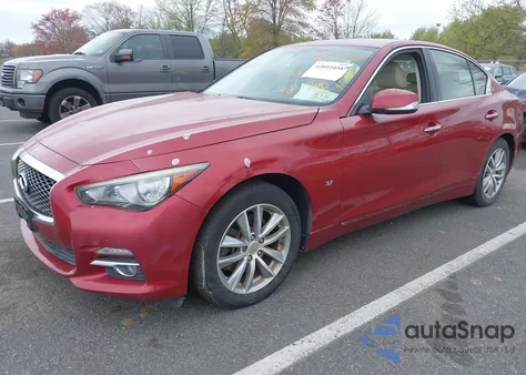 2014 Infiniti Q50 Premium from USA, damaged, VIN JN1BV7AR1EM701939